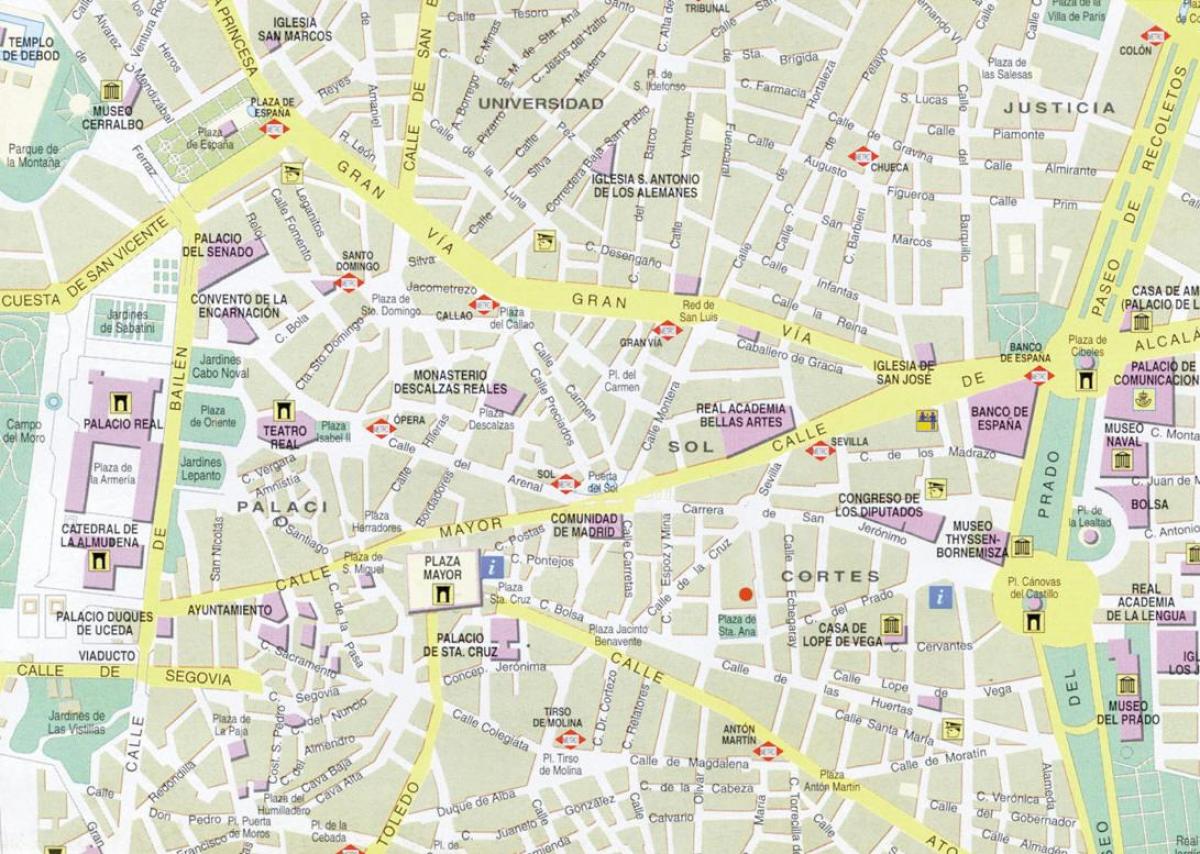 Madrid centro mapa