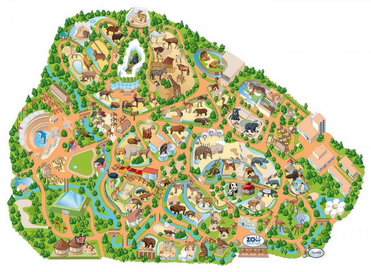 mapa de Madrid zoo
