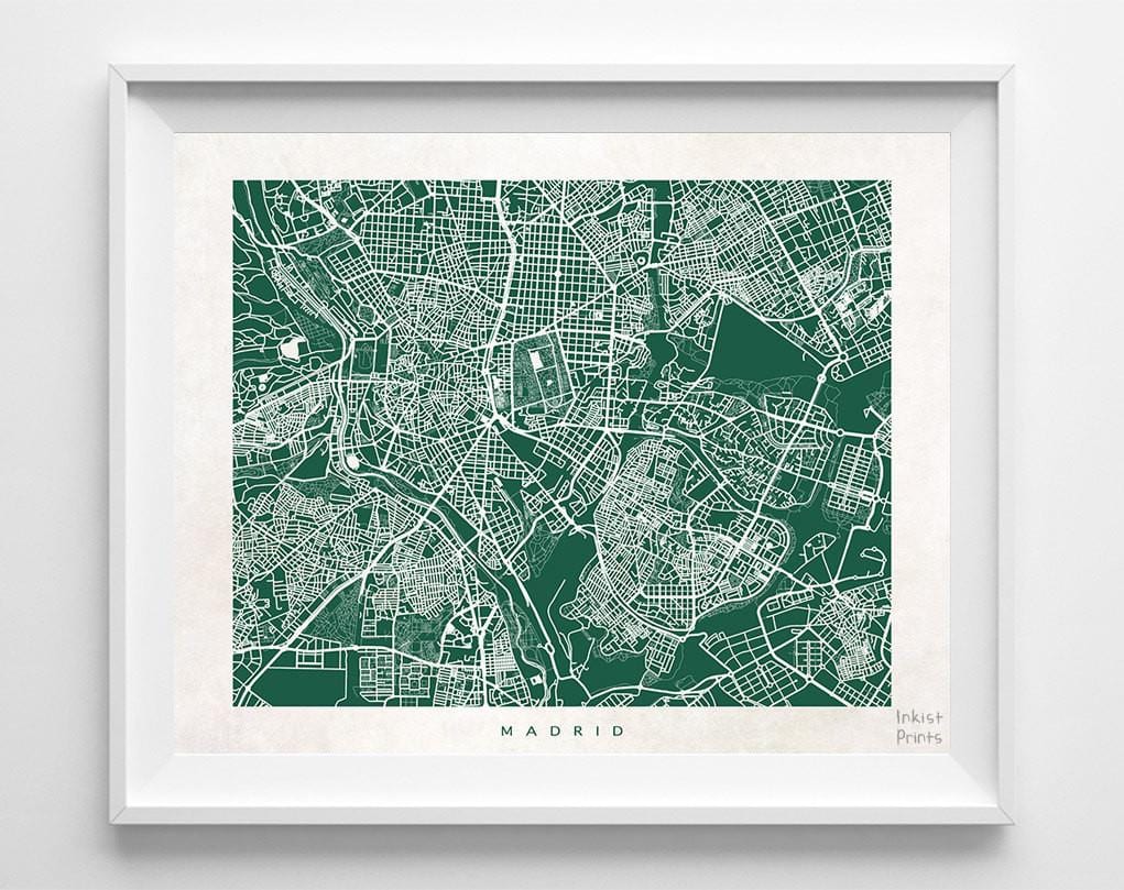 mapa de rúa Madrid arte