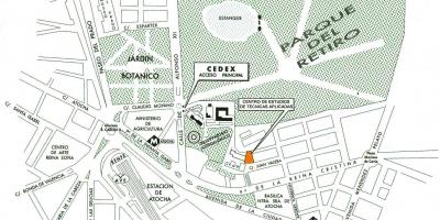 Mapa estación de atocha de Madrid