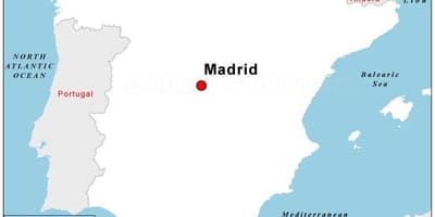 Mapa de capital de España