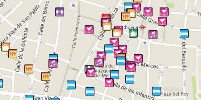 Gay área Madrid mapa