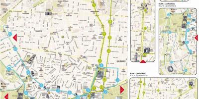 Madrid hop on hop off xira mapa