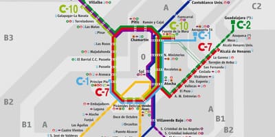 Mapa de Madrid atocha estación de ferrocarril