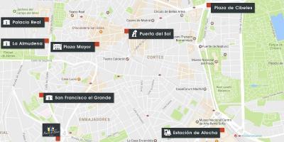Mapa de Madrid atocha