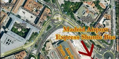 Puerta de atocha tren a estación mapa