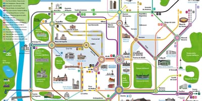 Autobús a Madrid mapa