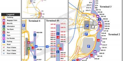 Madrid aeroporto internacional mapa