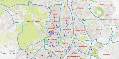 Mapa de Madrid barrios