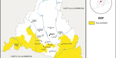 Mapa de Madrid rexión