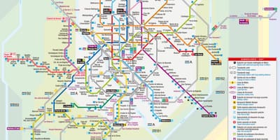 Mapa de Madrid tranvía