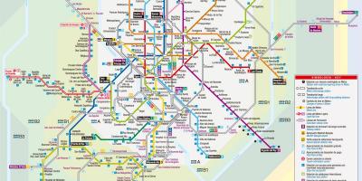 Mapa de Madrid tranvía