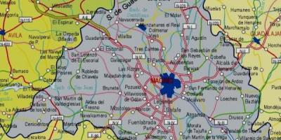 Un mapa de Madrid