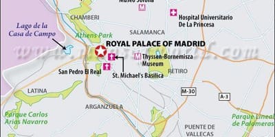 Mapa do real Madrid localización